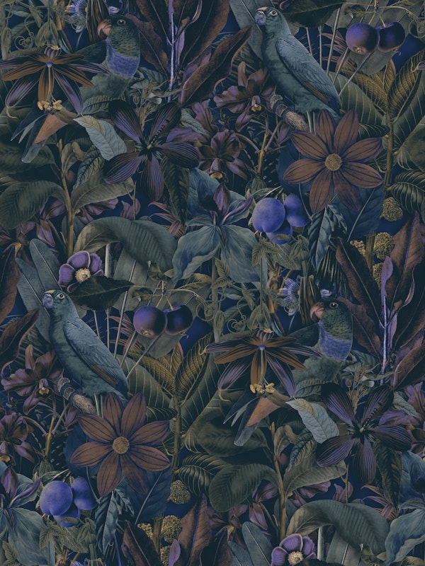 Tropical Serenade Opulent Jungle Flora And Birds