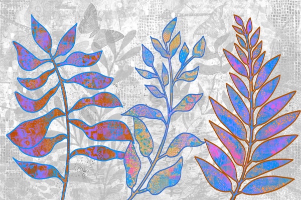 Mixed Media Magical Leaves 2
