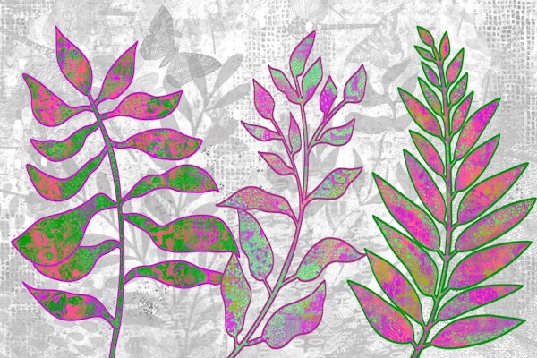 Mixed Media Magical Leaves 3