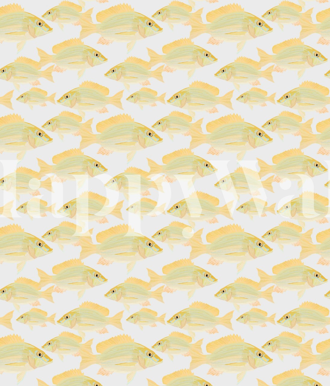 Carta da parati con motivo Sand Bream The Fish per l'arredamento d'interni