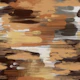 Hypnotic Pattern Peach Rust Brown