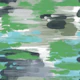 Hypnotic Pattern Green Blue Grey