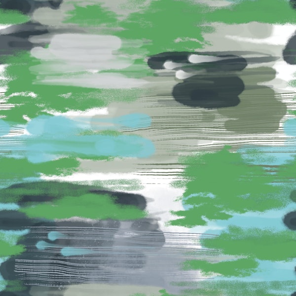 Hypnotic Green Blue Grey