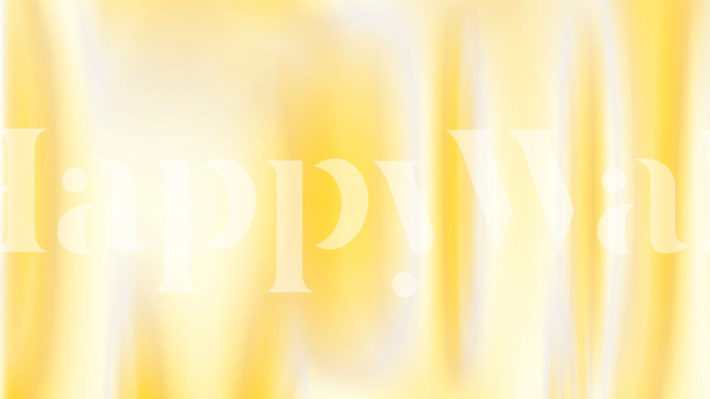 Abstract wall mural with soft yellow and white gradients resembling sunlight