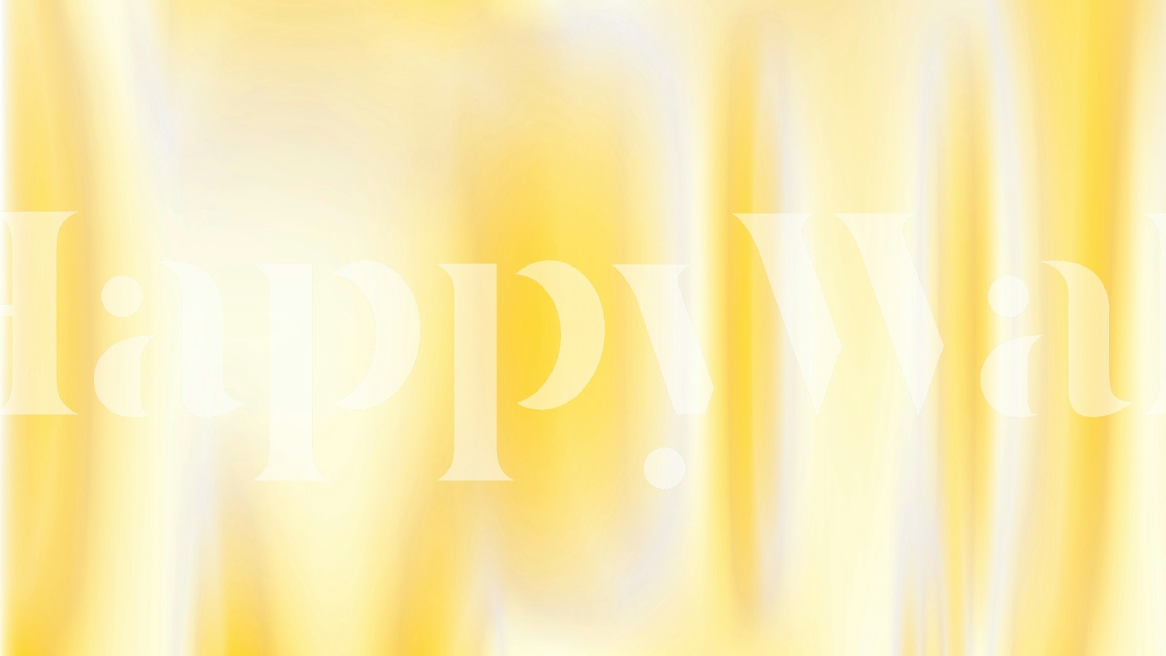 Abstract wall mural with soft yellow and white gradients resembling sunlight