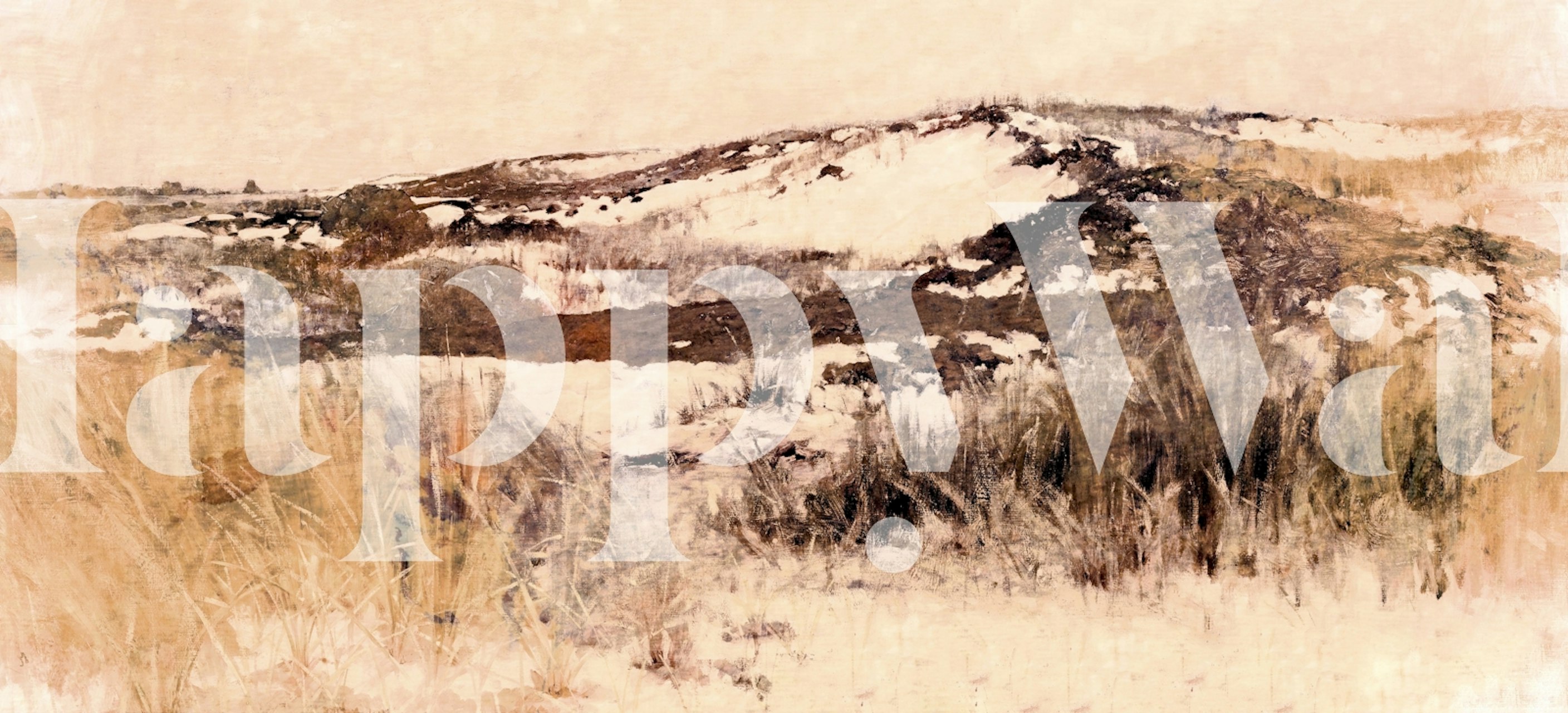 Warm Beach wallpaper in a room setting