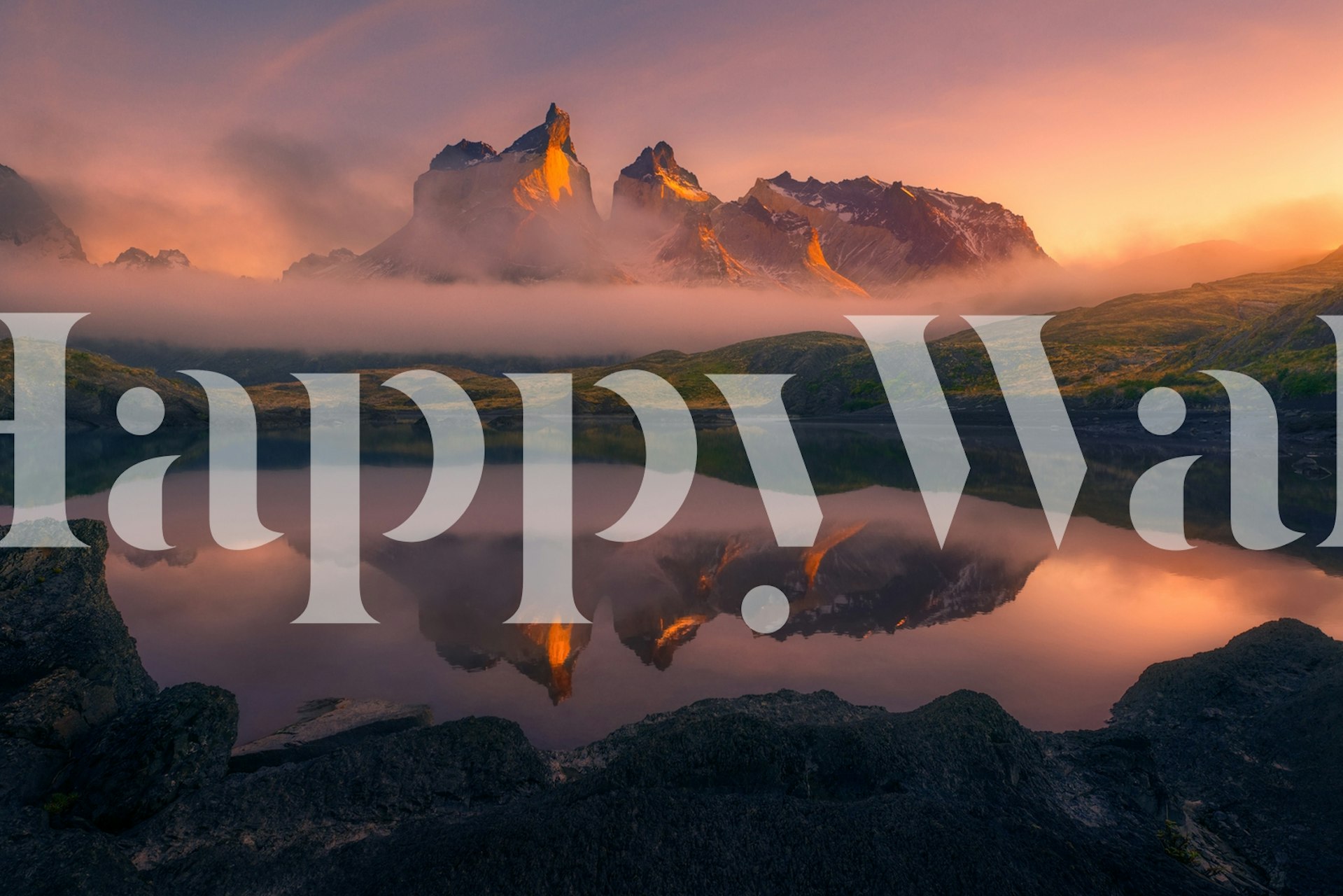 Eternity wallpaper design in a room