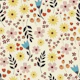 Retro wild flowers