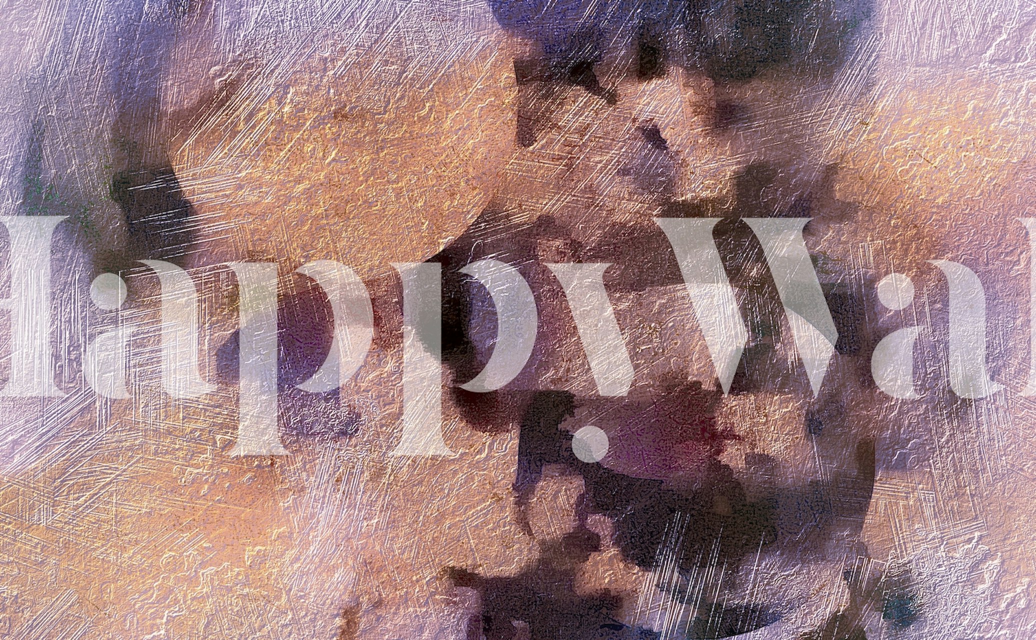 Mystic Copper wallpaper in a stylish room