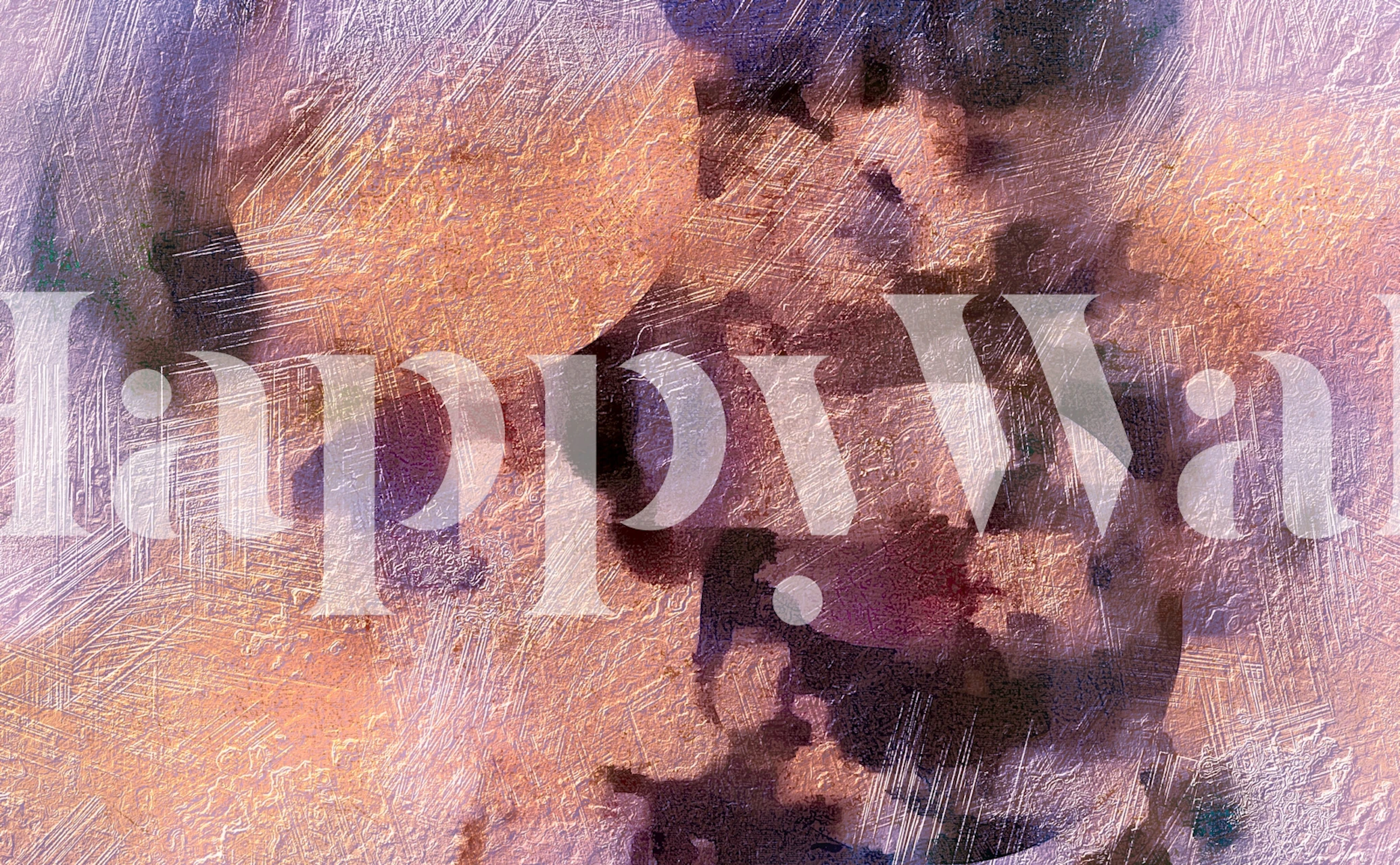 Mystic Copper wallpaper in a stylish room