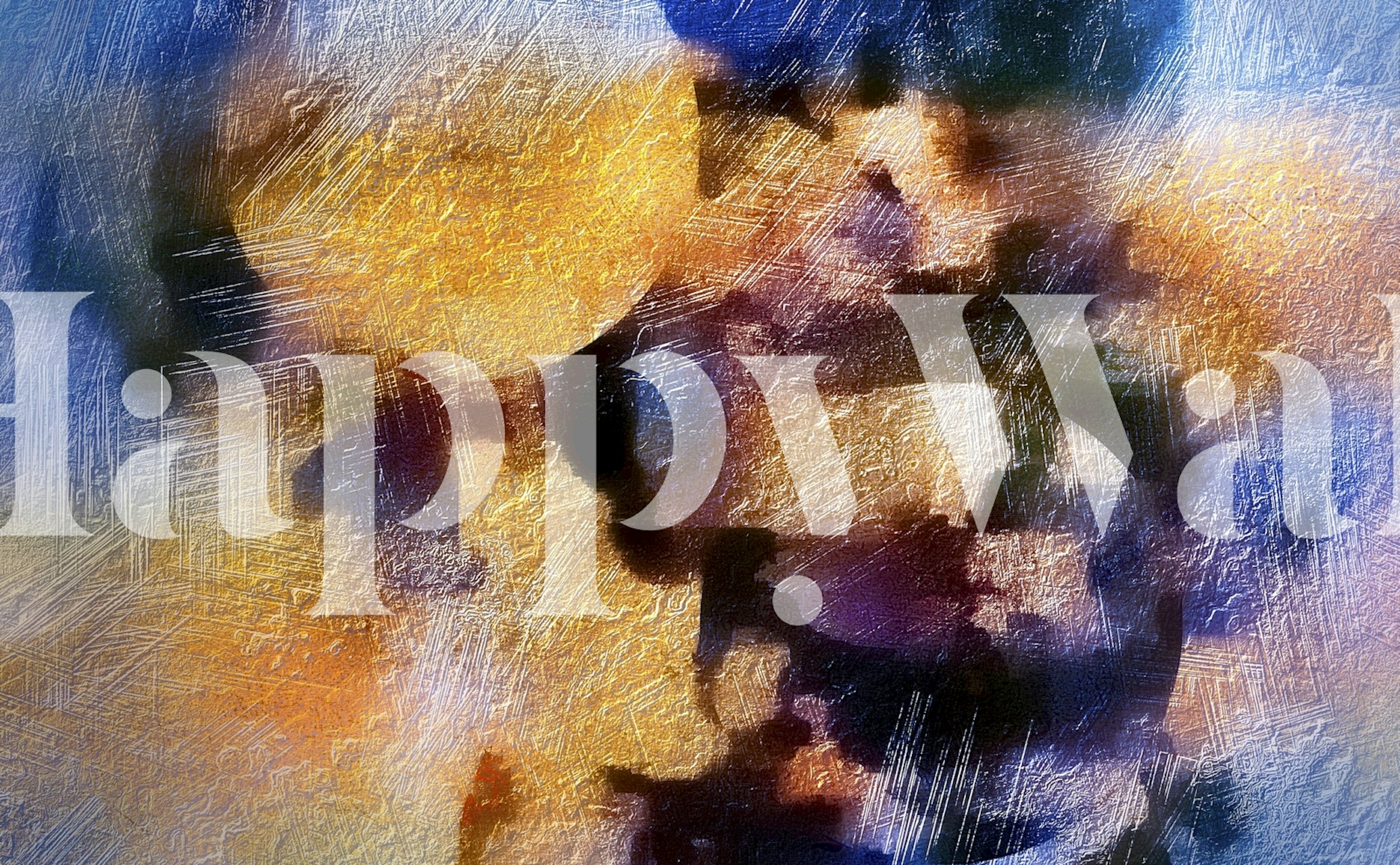 Mystic Gold wallpaper in a modern room