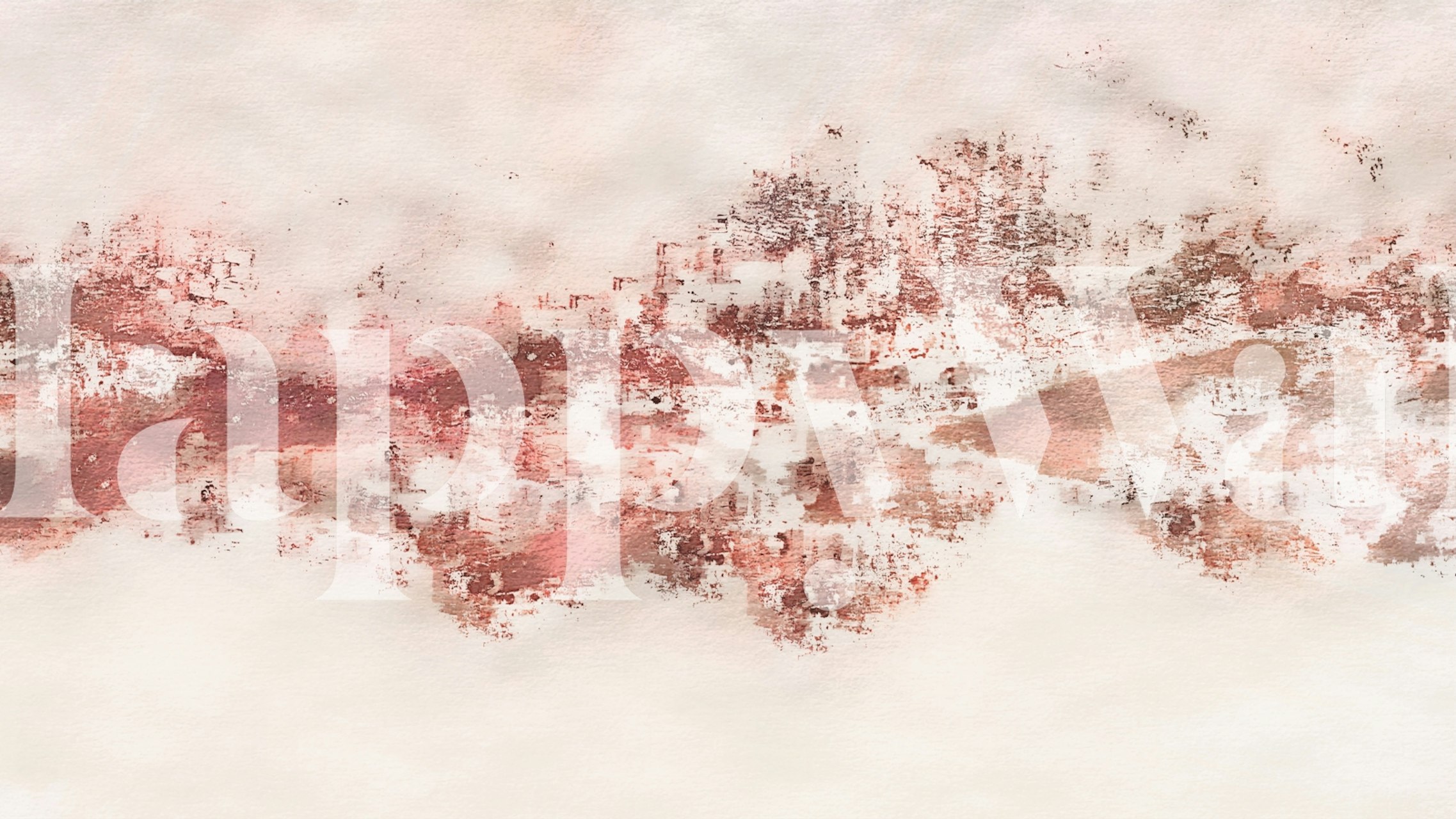 Warm Neutral Horizon wallpaper in a room