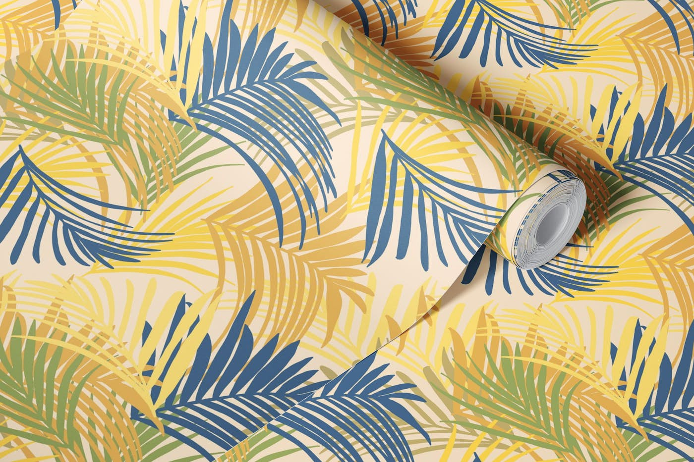 Summer Palm Jungle Pattern 1 wallpaper roll