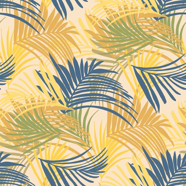 Summer Palm Jungle Pattern 1