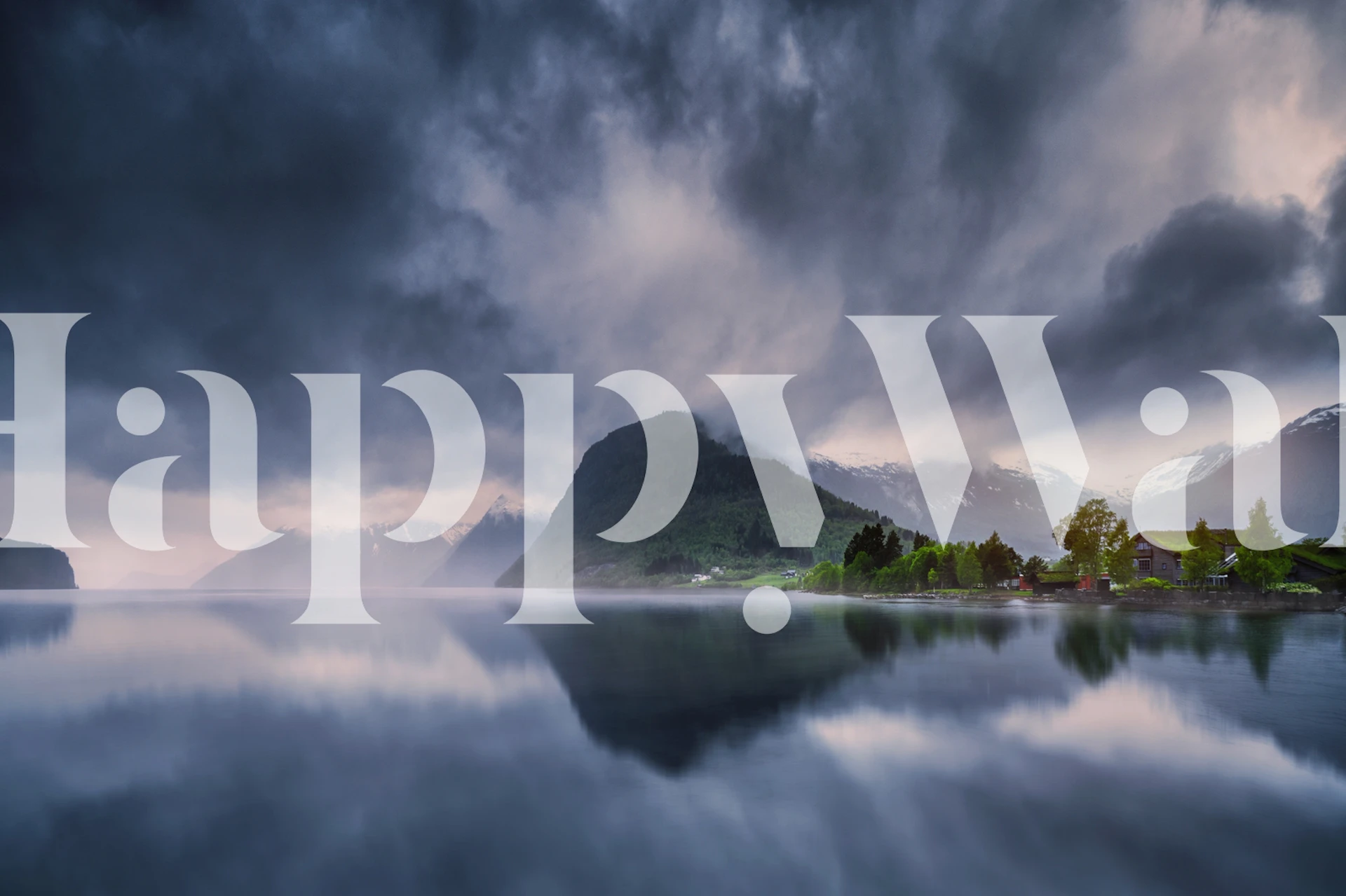 Tapeta Hornindalsvatn II w aranżacji pokoju