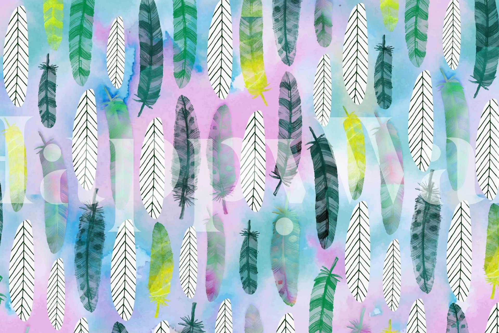 Botanika 03 wallpaper in room setting