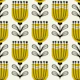 2685 B - Scandinavian floral pattern