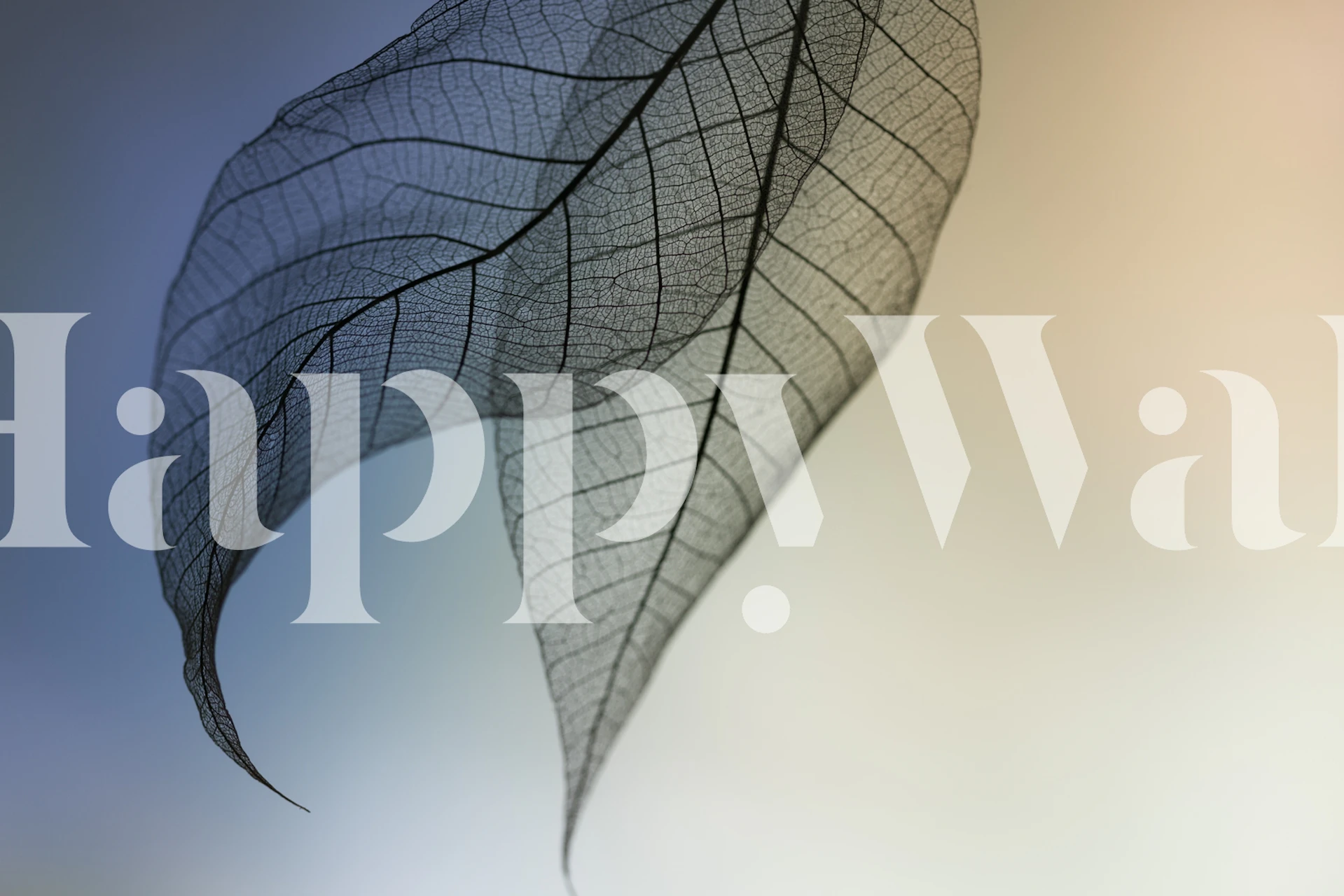 Cavatina wallpaper with delicate leaves in a room