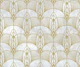 Vintage Deco Gold on White
