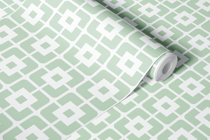 2687 D - sage green tileswallpaper roll