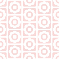 2689 A - pink floral tiles carta da parati