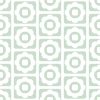 2689 C - sage floral tiles pattern papel pintado