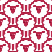 2693 C - red sheep pattern papiers peint