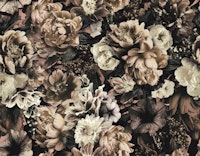 Floral Baroque Opulence Ivory Beige tapeta