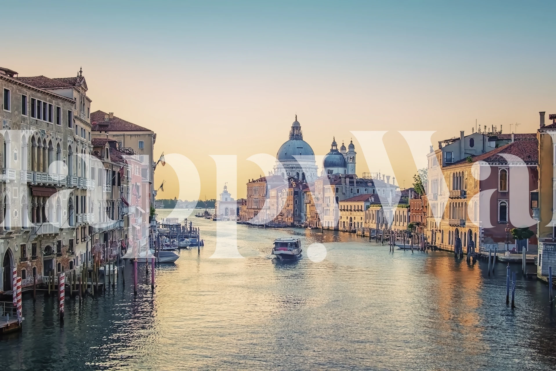 Grand Canal wallpaper in a room