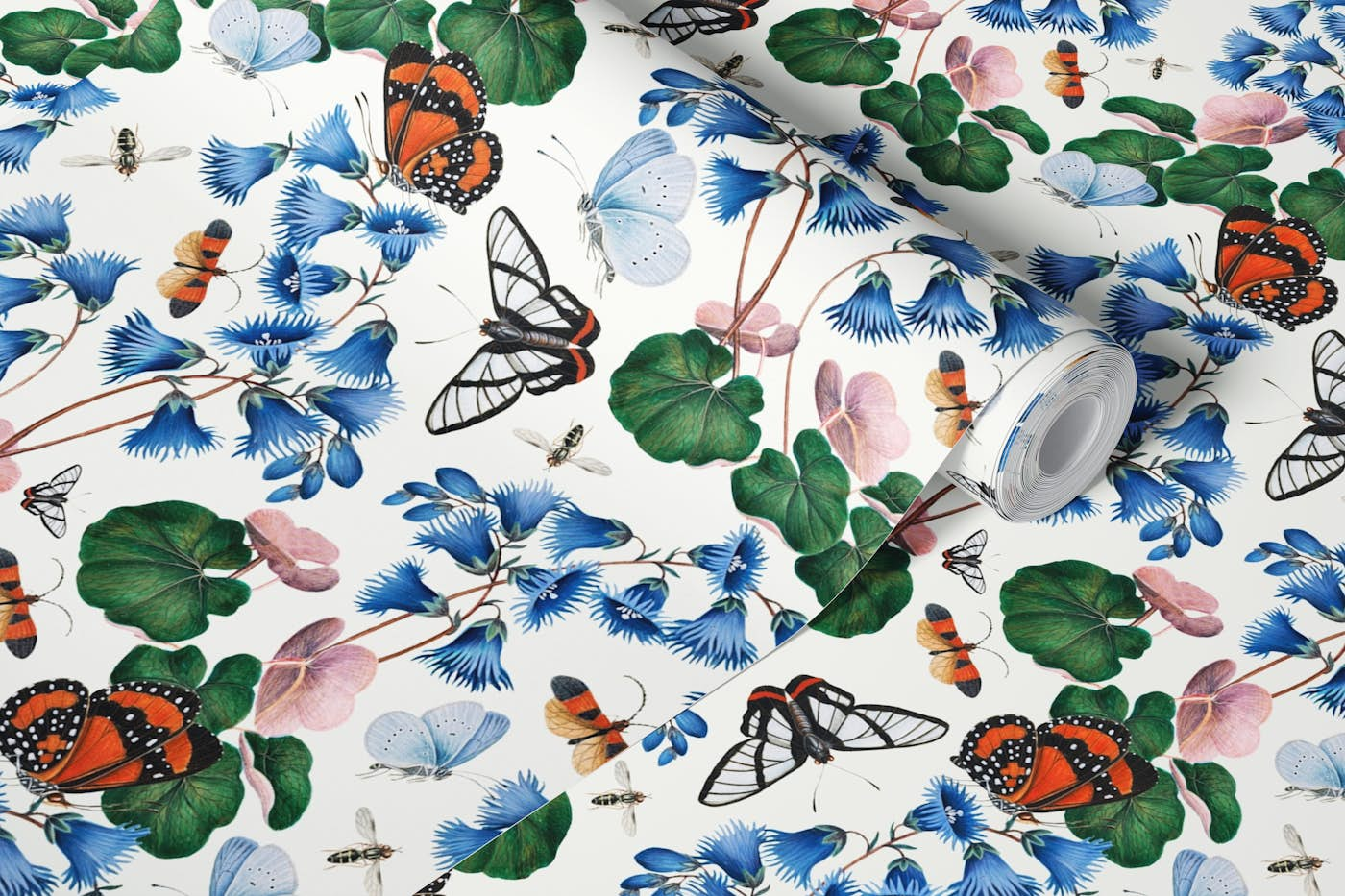 Flowers And Butterflies And Insects by James Bolton wallpaper roll