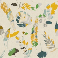 Jungle leaves pattern tapet
