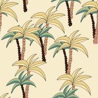Retro Palm Trees Pattern 2 carta da parati