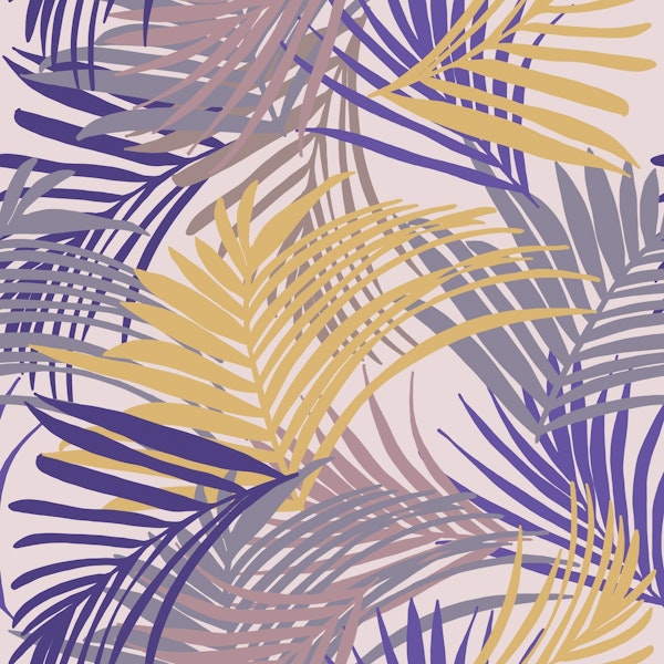 Summer Palm Jungle Pattern 2