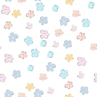 Cute Retro Daisies Pattern 2 wallpaper