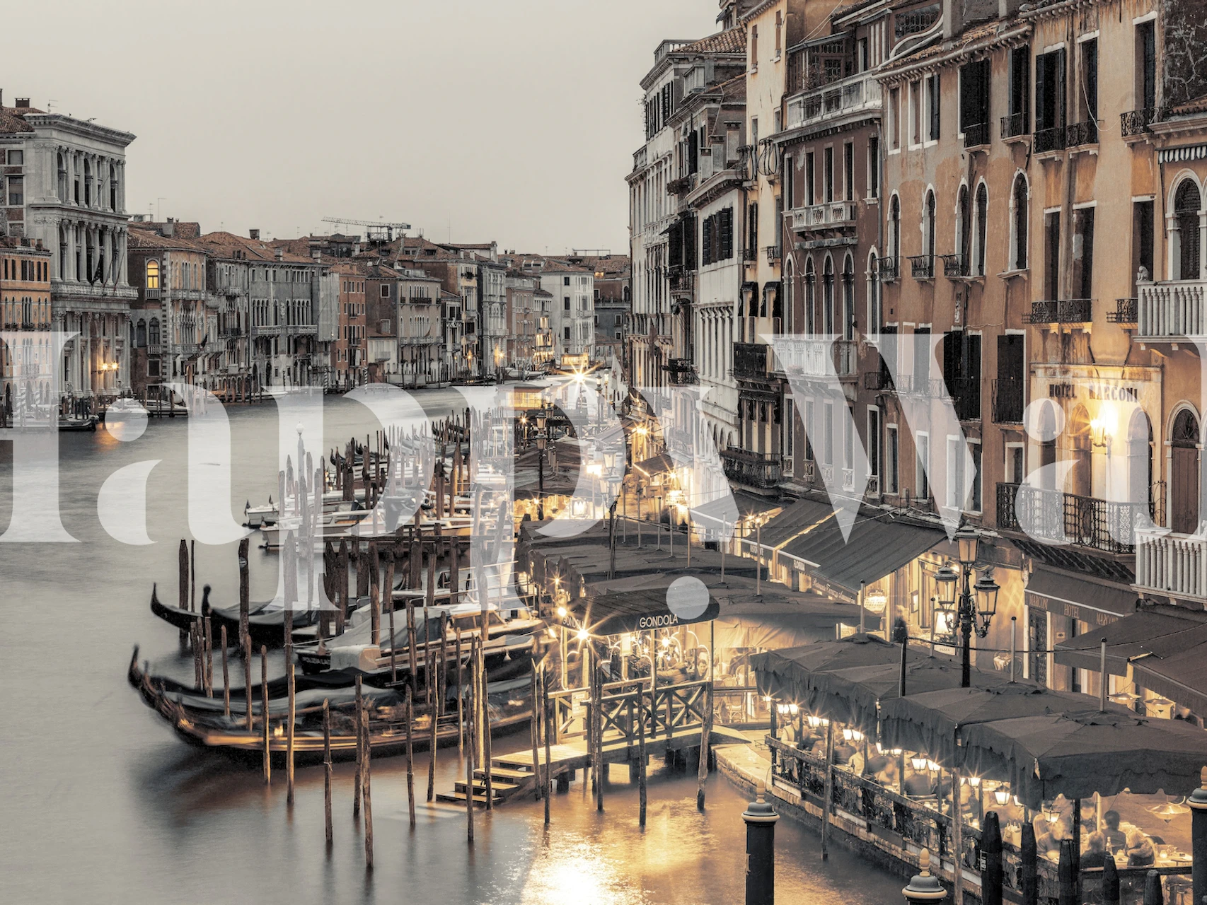 Venetian Grandeur tapet vist i et rum