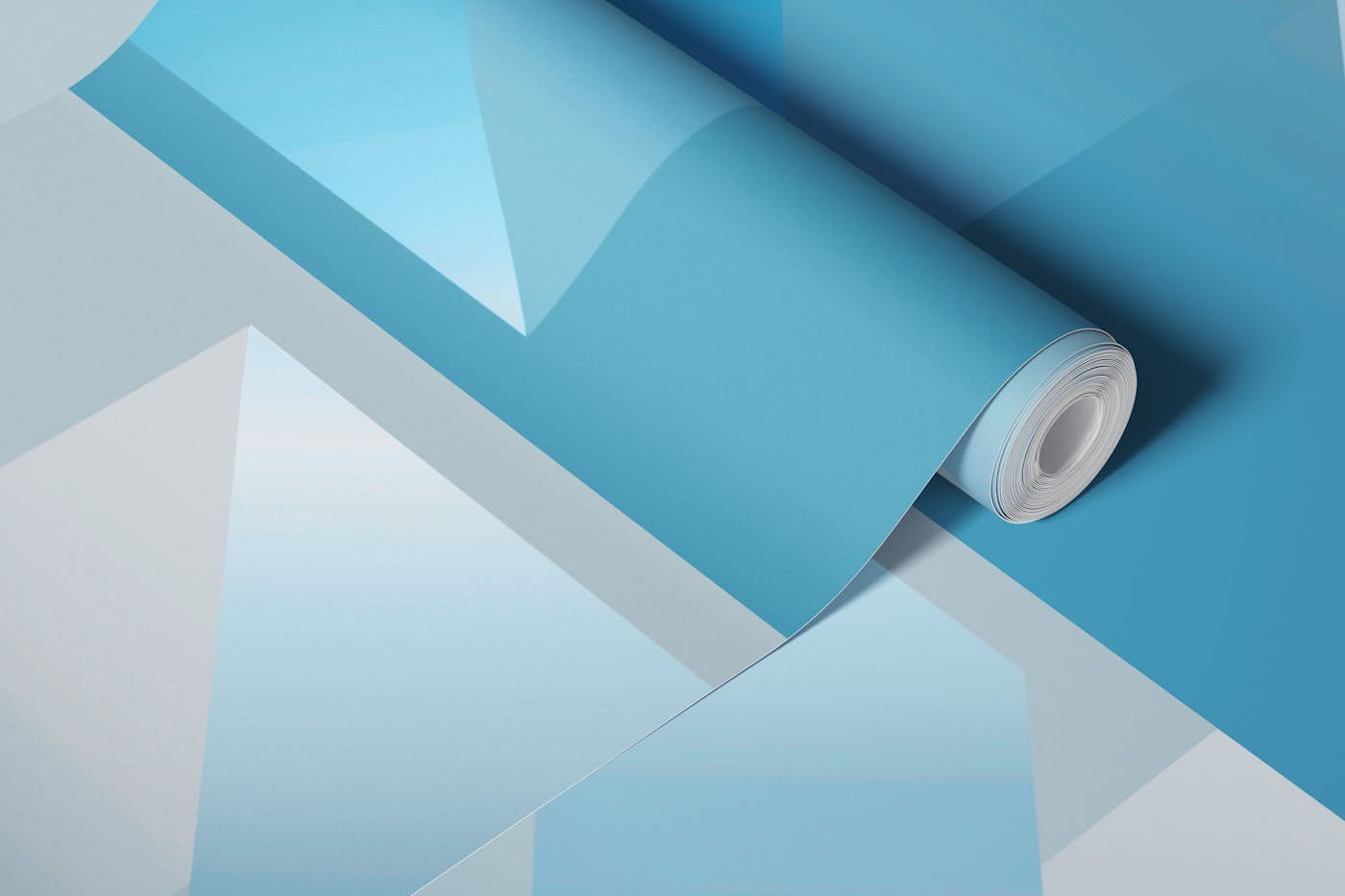 Seventies Background Blue wallpaper roll