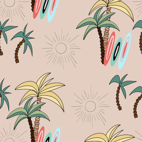 Retro Palm Surf Vibes 1a