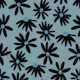 Retro Summer Night Daisies Pattern 1