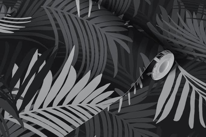 Summer Night Palm Jungle Pattern 1wallpaper roll