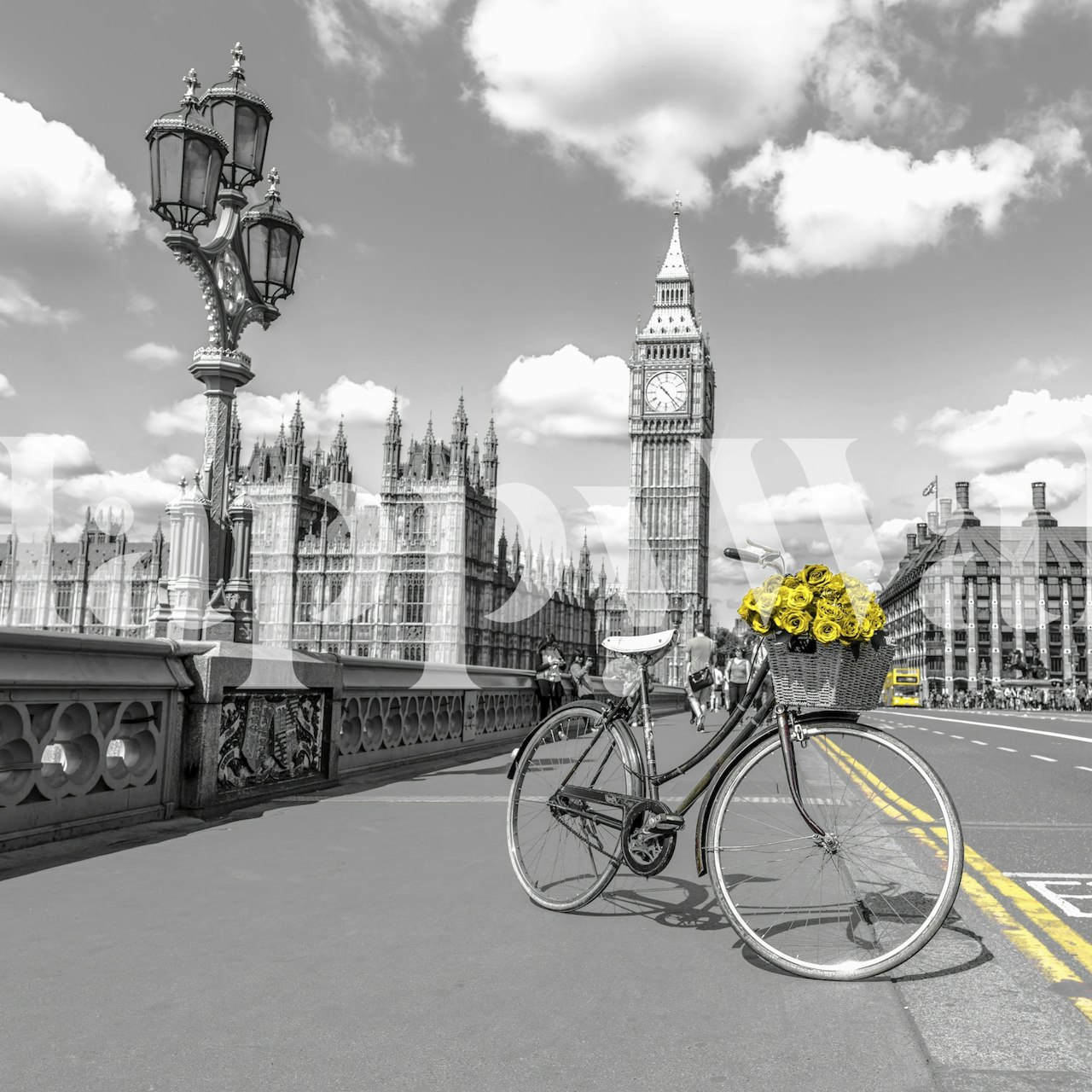 Floral Journey of Westminster wallpaper in a room