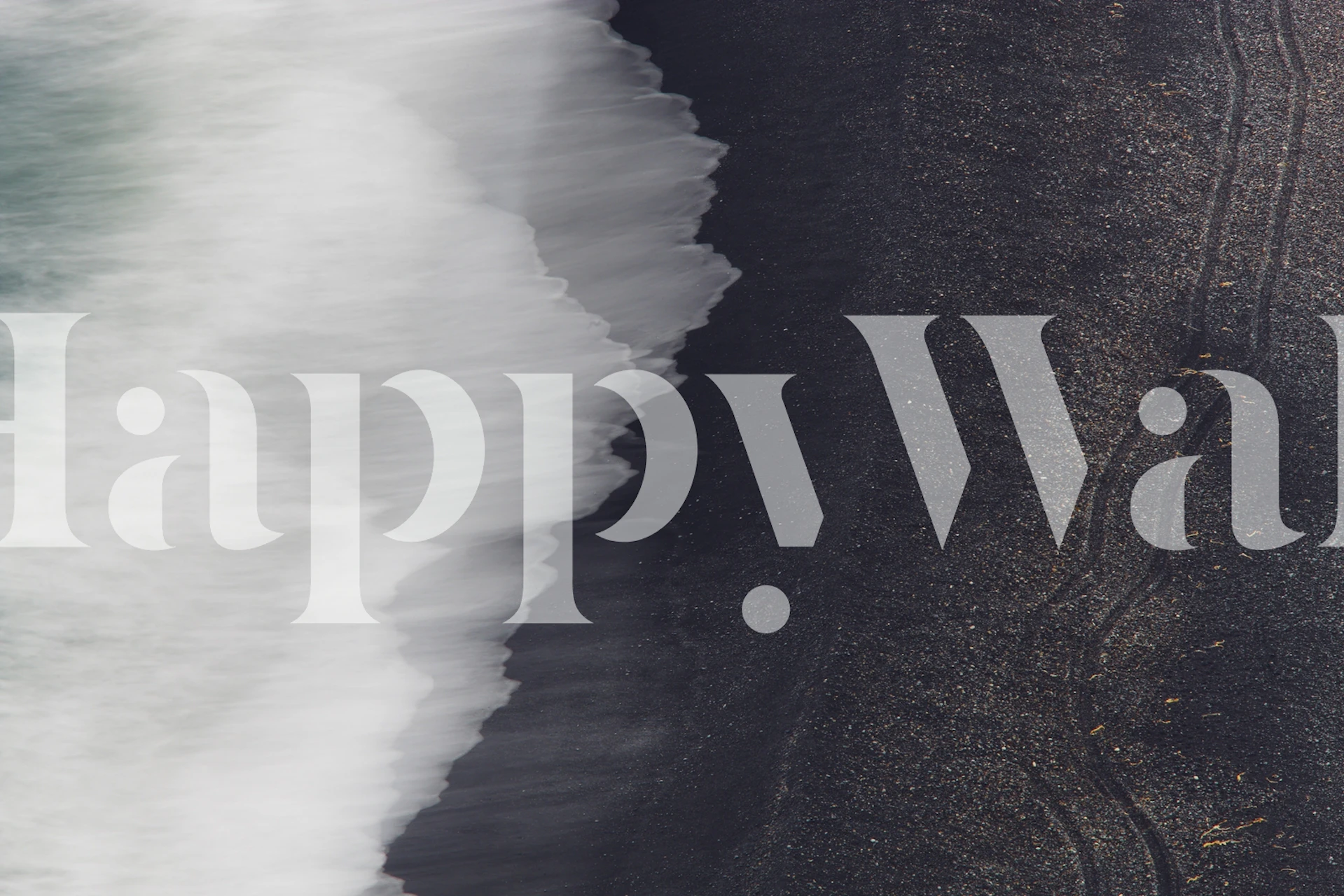 Signs wallpaper displayed in a room