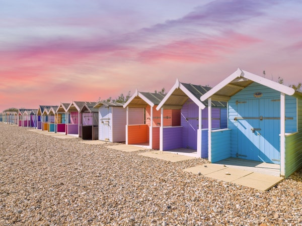 Multicolored Beach huts