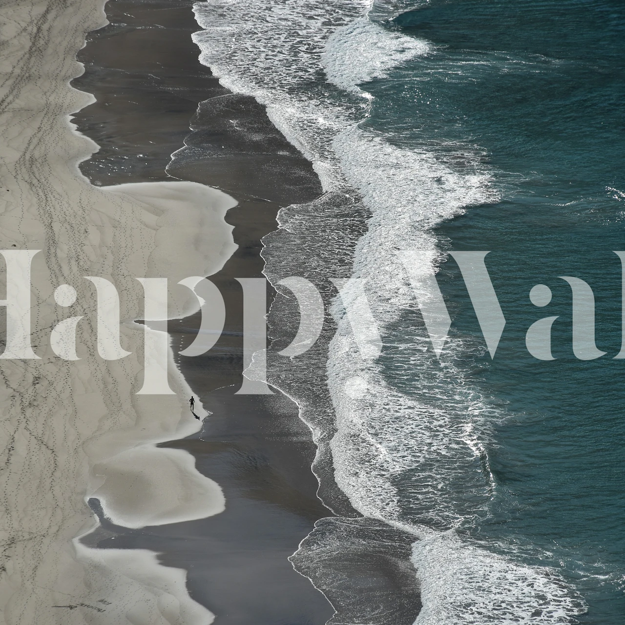 Running waves papier peint dans une pièce moderne