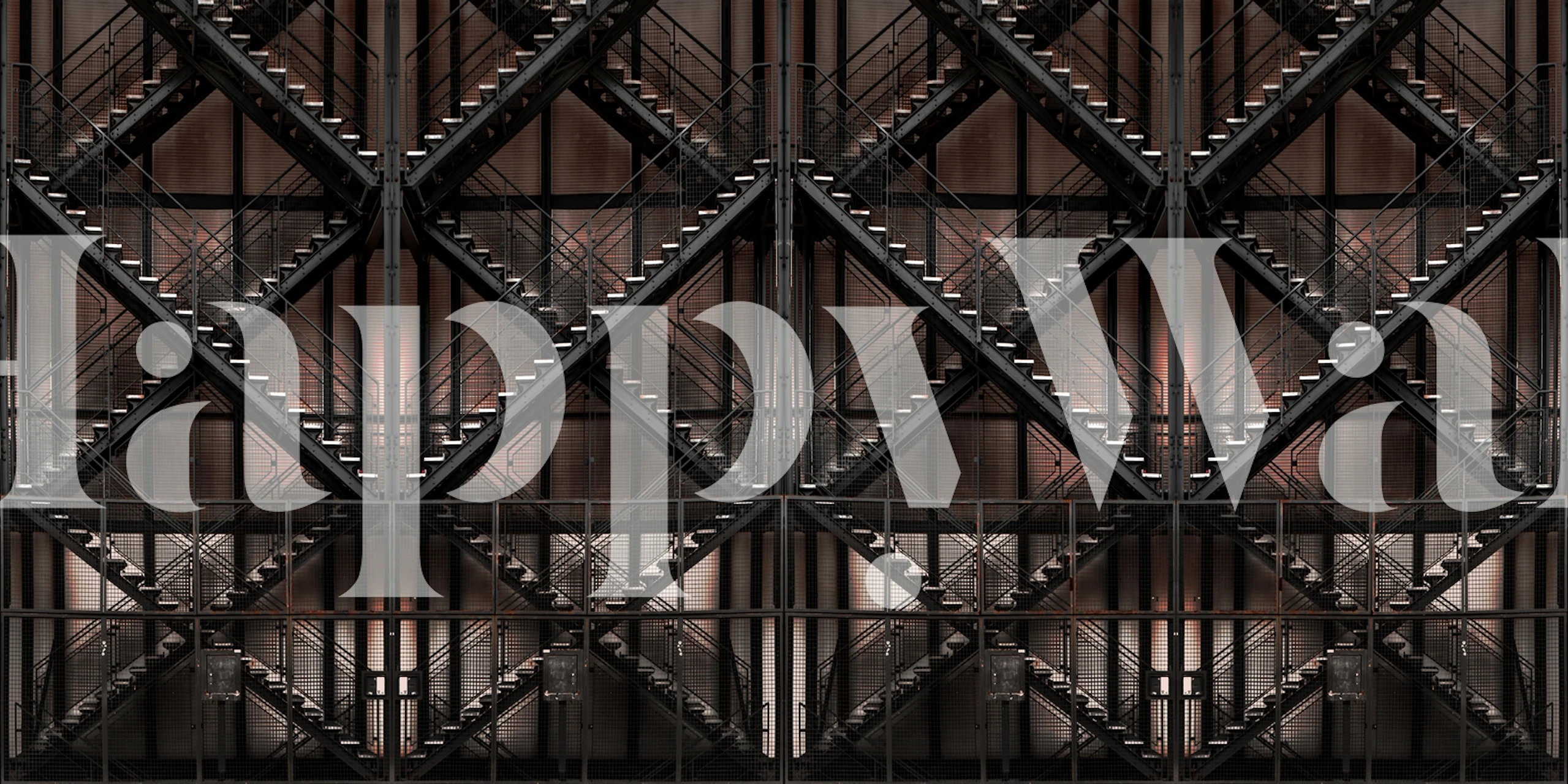 Geometric pattern wall mural featuring industrial elegance