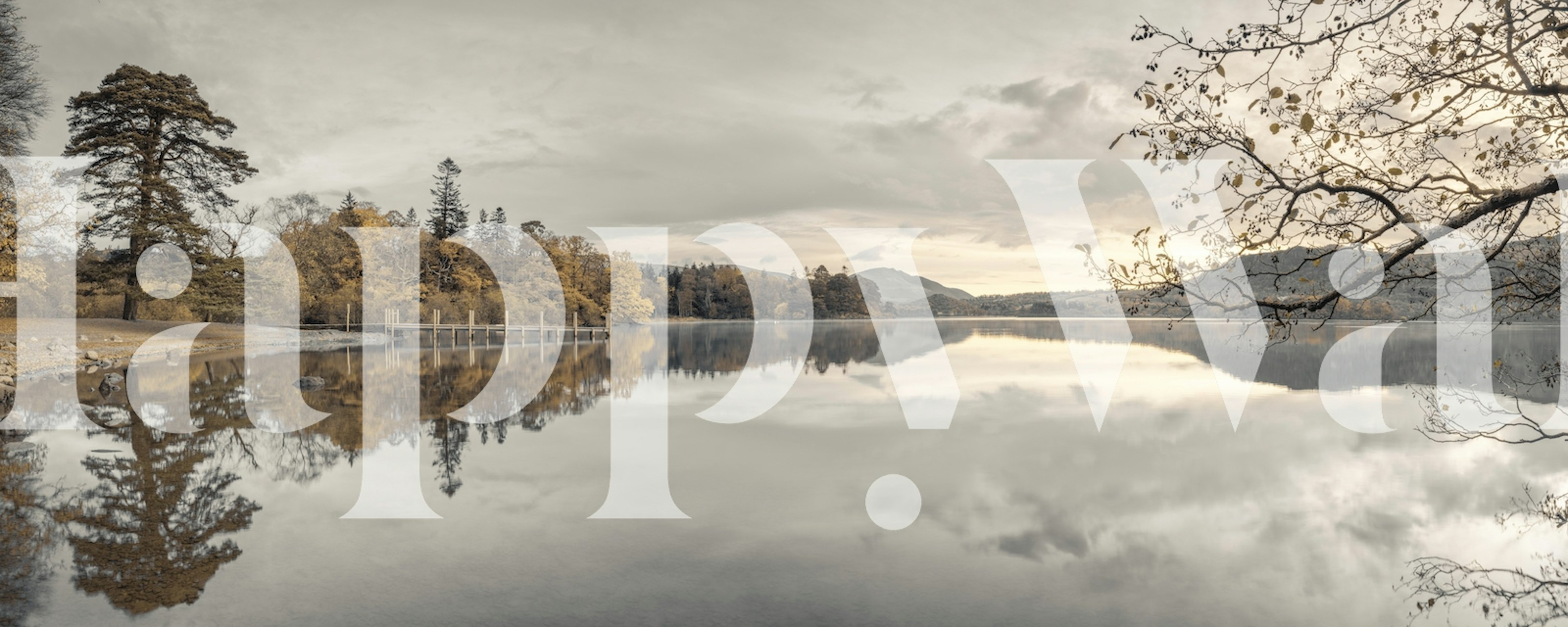 Serene Derwentwater tapeta w pokoju