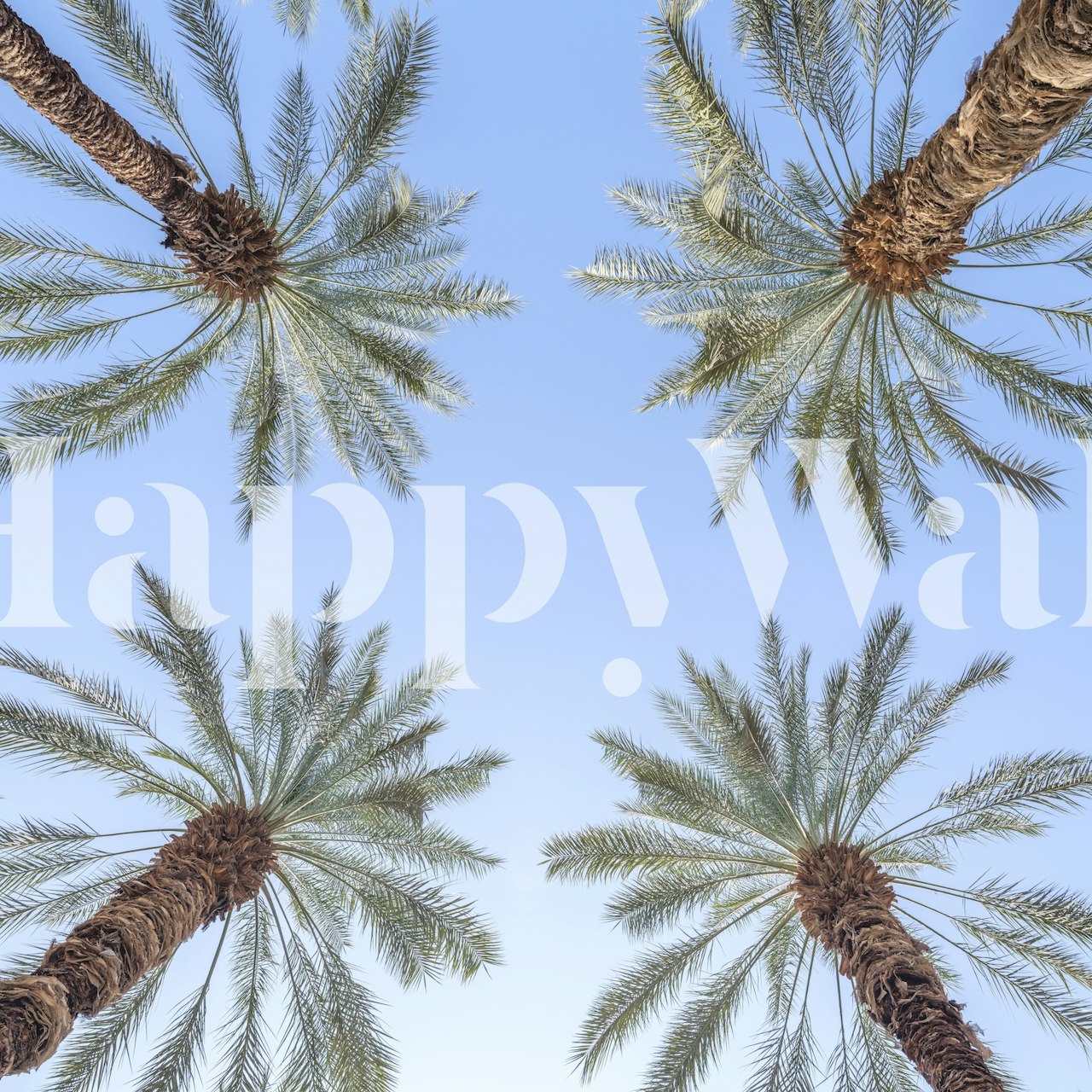 Ταπετσαρία Swaying Palm Trees σε ένα δωμάτιο