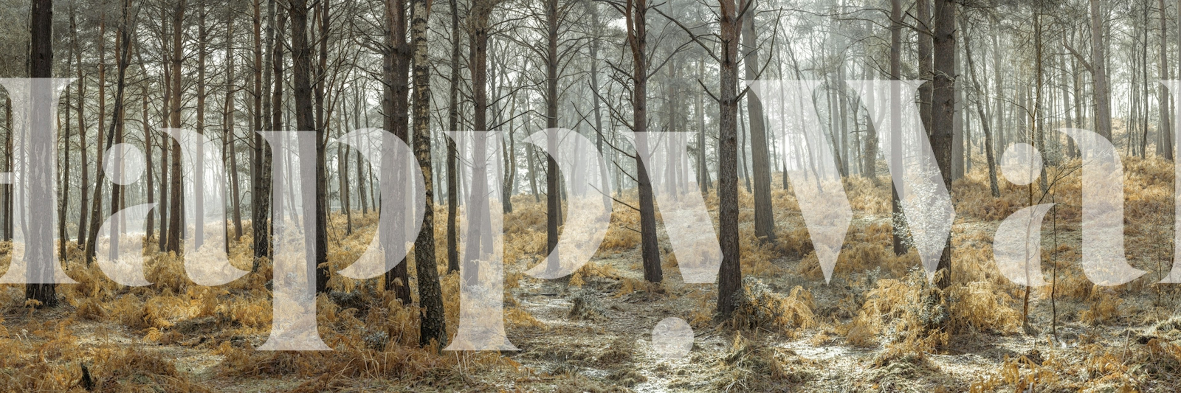 Ταπετσαρία Enchanting Autumn σε ένα δωμάτιο