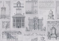 Classic Architecture Pattern Grey wallpaper