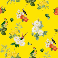Tropical Bird Garden Vintage behang