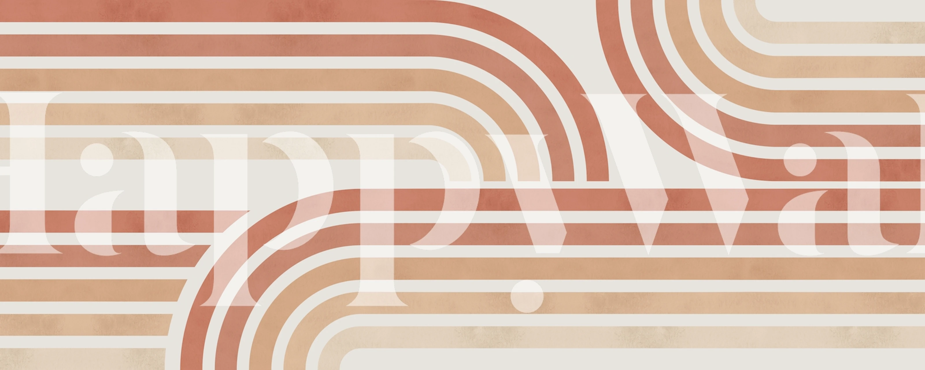 Lines and circles 3 wallpaper design in a room